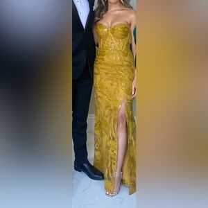 Alfabeta Yellow Formal Dress